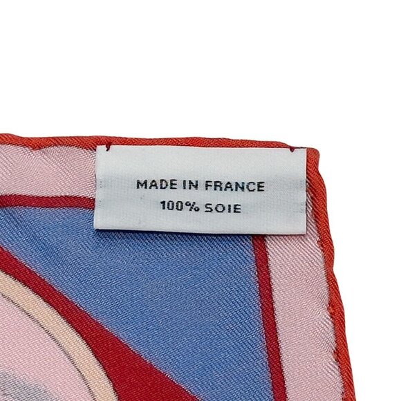 HERMES Red Scarf - Picture 8 of 9